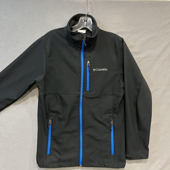 Columbia Other - Columbia Ascender Softshell Jacket Men's S Black Zip Up Mock Neck Fleece Lined